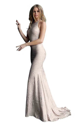 6 of 32 Jovani 60137 Blush