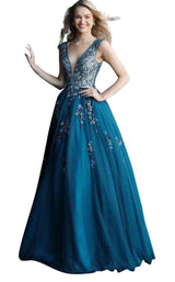 11 of 30 Jovani 62619 Teal