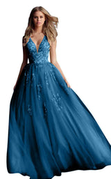 5 of 30 Jovani 62619 Teal