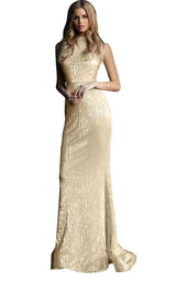 2 of 28 Jovani 63552 Champagne