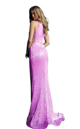 10 of 28 Jovani 63552 Fuchsia