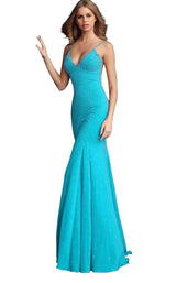 3 of 28 Jovani 63563 Light Blue