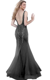 7 of 24 Jovani 63700 Black