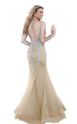 12 of 24 Jovani 63700 Nude/Silver