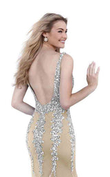 24 of 24 Jovani 63700 Nude/Silver