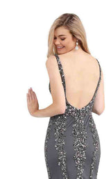 22 of 24 Jovani 63700 Charcoal