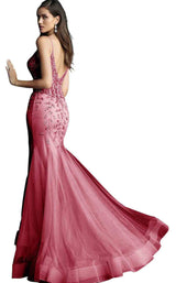 11 of 26 Jovani 63704 Burgundy