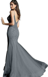 10 of 24 Jovani 63704 Charcoal