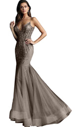 6 of 26 Jovani 63704 Coffee