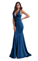 6 of 28 Jovani 64003 Navy