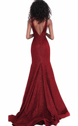 15 of 42 Jovani 68665 Burgundy