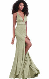 11 of 42 Jovani 68665 Ivory