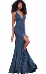 12 of 42 Jovani 68665 Navy