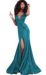 6 of 42 Jovani 68665 Peacock