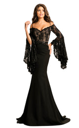 2 of 36 Johnathan Kayne 7244 Black/Nude