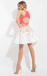 10 of 27 Rachel Allan 4111 Coral/White