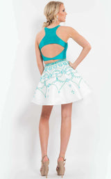 8 of 27 Rachel Allan 4111 Teal/White