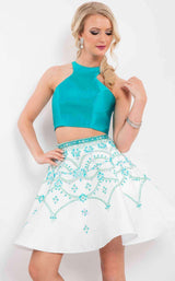 17 of 27 Rachel Allan 4111 Teal/White