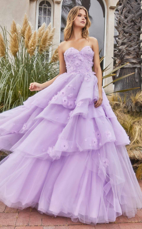 Andrea and Leo A1220 Dress Lavender