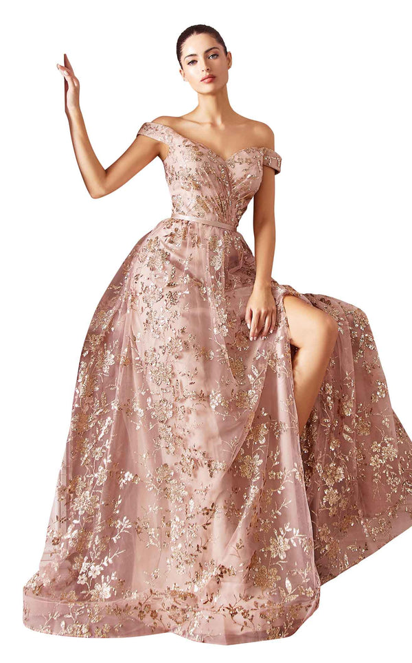 Cinderella Divine CB069 Dress Gold-Mocha