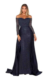 21 of 50 Portia and Scarlett Emerald Gown Navy