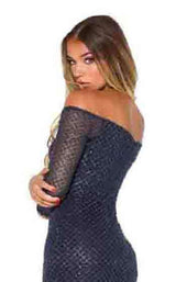 29 of 50 Portia and Scarlett Emerald Gown Navy