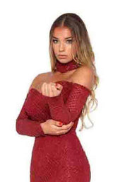 42 of 50 Portia and Scarlett Emerald Gown Red