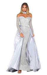 1 of 50 Portia and Scarlett Emerald Gown Silver