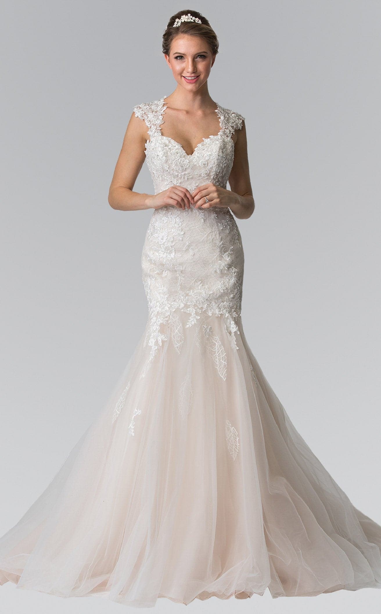GLS by Gloria GL2367 Prom Dress - Ivory/Champagne | NewYorkDress GLS by Gloria GL2367 Prom Dress - Ivory/Champagne | NewYorkDress