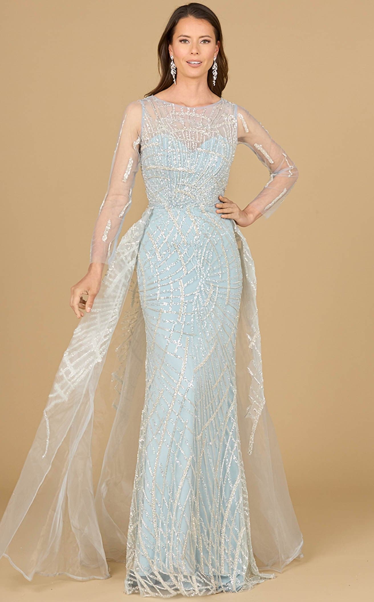 Lara 29146 Women's Formal Evening & Wedding Guest Dress - Frost | NewYorkDress