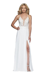 6 of 24 Faviana S10228 Ivory