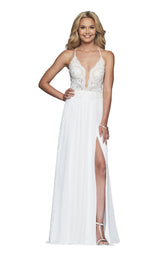 2 of 24 Faviana S10228 Ivory
