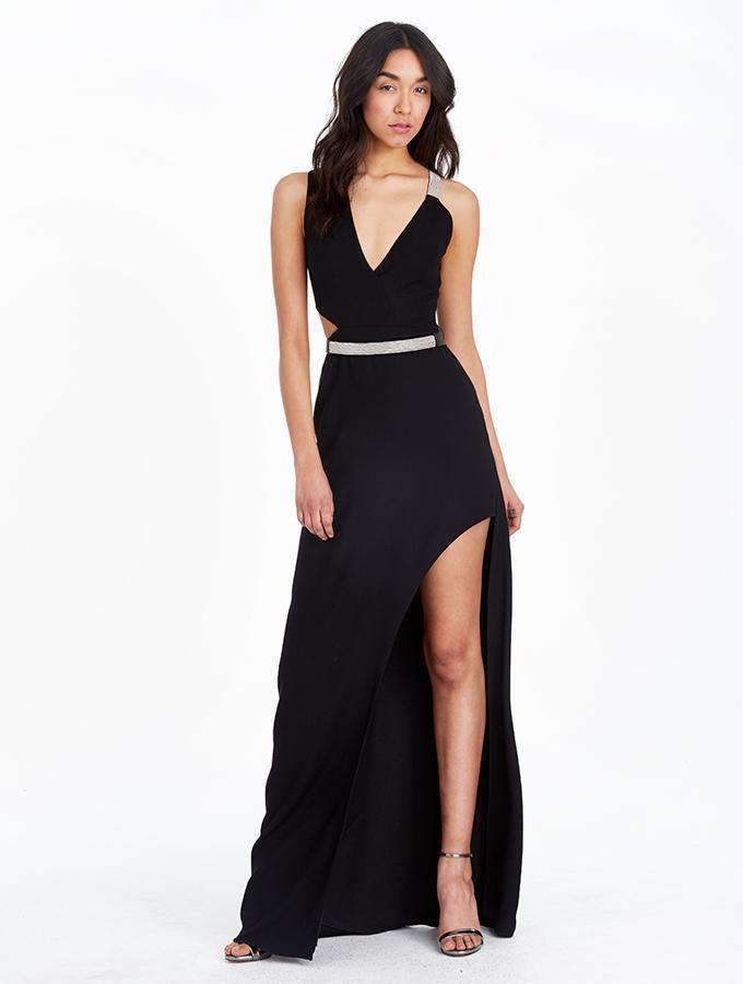 halston heritage black dress Halston Heritage TRC161711 Dress – TheDressWarehouse