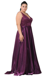 7 of 24 Lindas W1032 Dress Plum