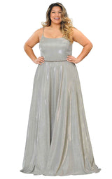 5 of 32 Lindas W1038 Dress Silver-Gold