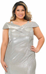 15 of 26 Lindas W1042 Dress Silver-Gold