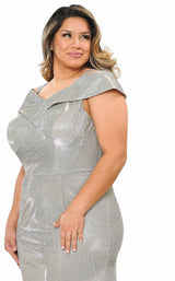 18 of 26 Lindas W1042 Dress Silver-Gold