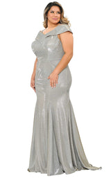 5 of 26 Lindas W1042 Dress Silver-Gold