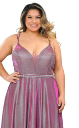 17 of 28 Lindas W1048 Dress Magenta