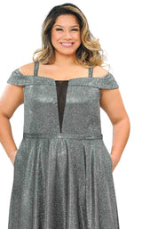 23 of 44 Lindas W1060 Dress Black-Silver