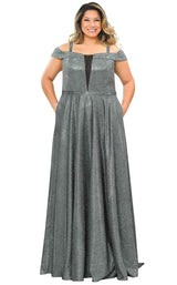 1 of 44 Lindas W1060 Dress Black-Silver