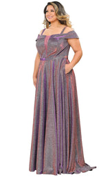 7 of 44 Lindas W1060 Dress Red-Purple