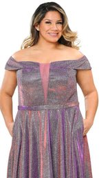 34 of 44 Lindas W1060 Dress Red-Purple