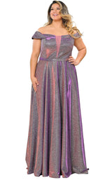 15 of 44 Lindas W1060 Dress Red-Purple