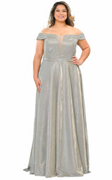 4 of 44 Lindas W1060 Dress Silver-Gold