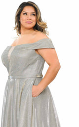 31 of 44 Lindas W1060 Dress Silver-Gold