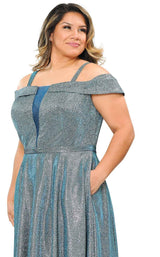 32 of 44 Lindas W1060 Dress Teal