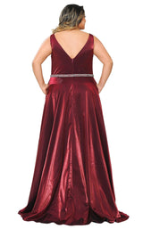 10 of 24 Lindas W1062 Dress Burgundy