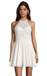 4 of 30 Alyce 3717 Dress Diamond White