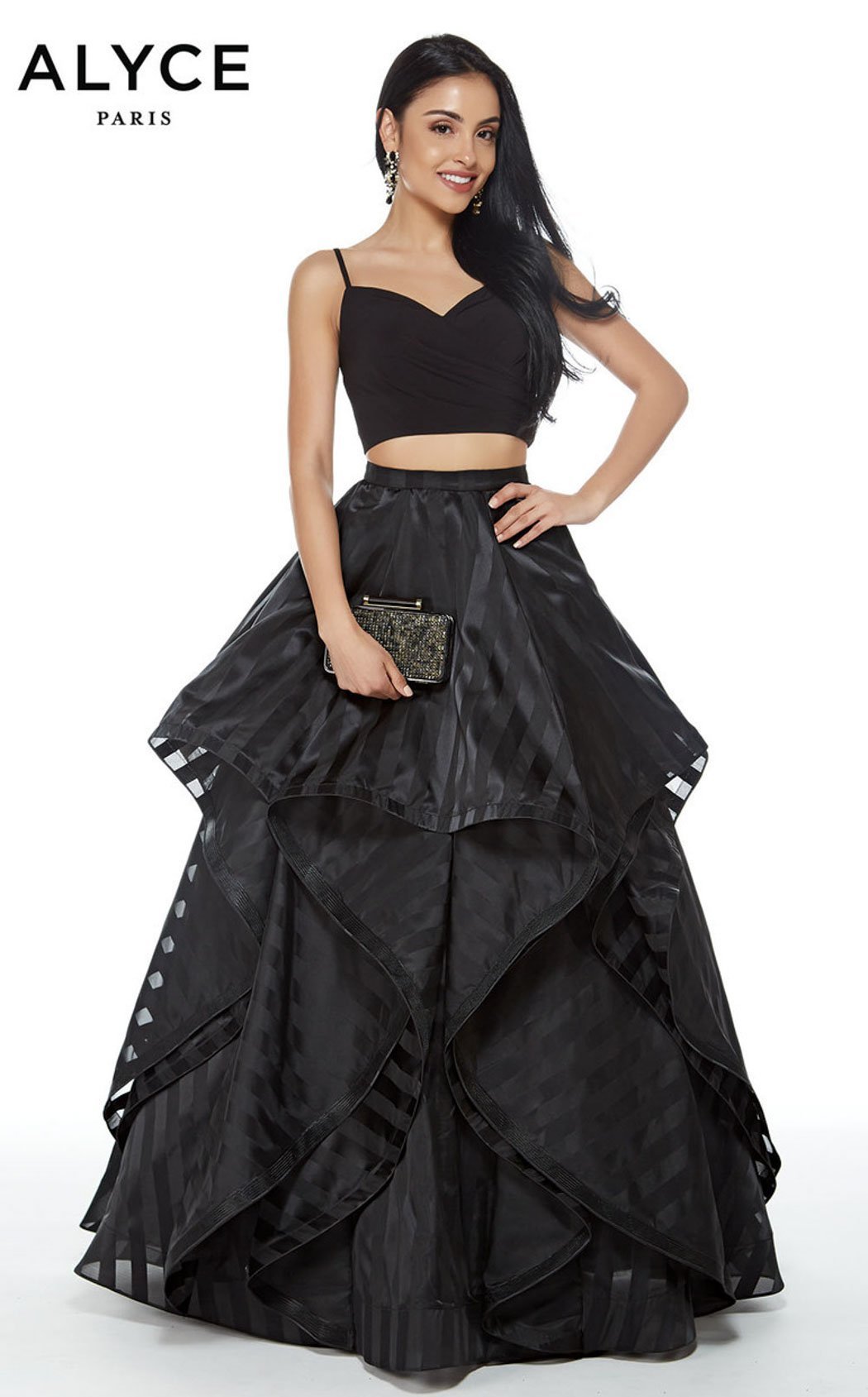 strapless open back dress Alyce 60278